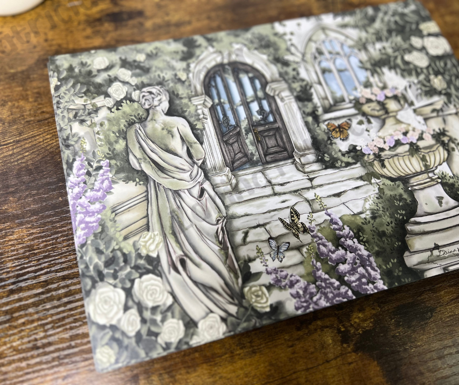 "The Garden Statue" Art Print-