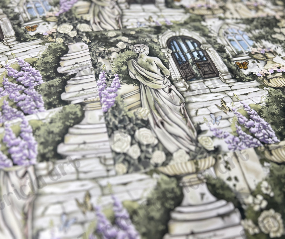 "The Garden Statue" Art Print-