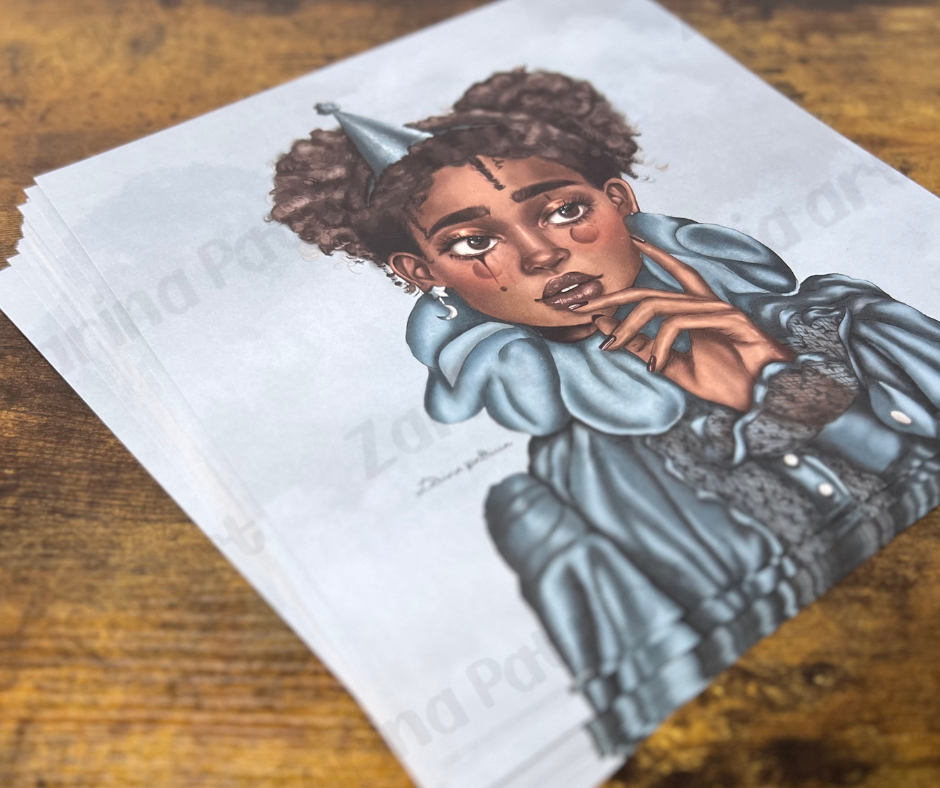 "Her Circus In The Clouds" Art Print