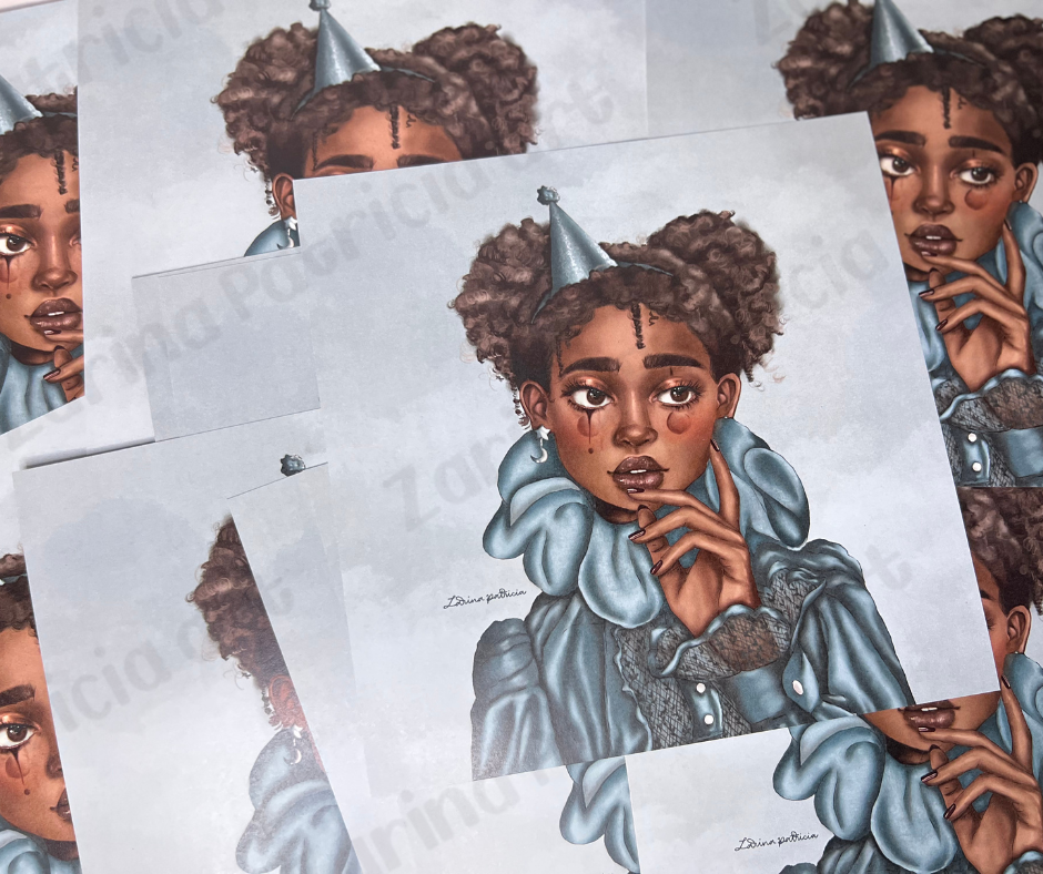 "Her Circus In The Clouds" Art Print