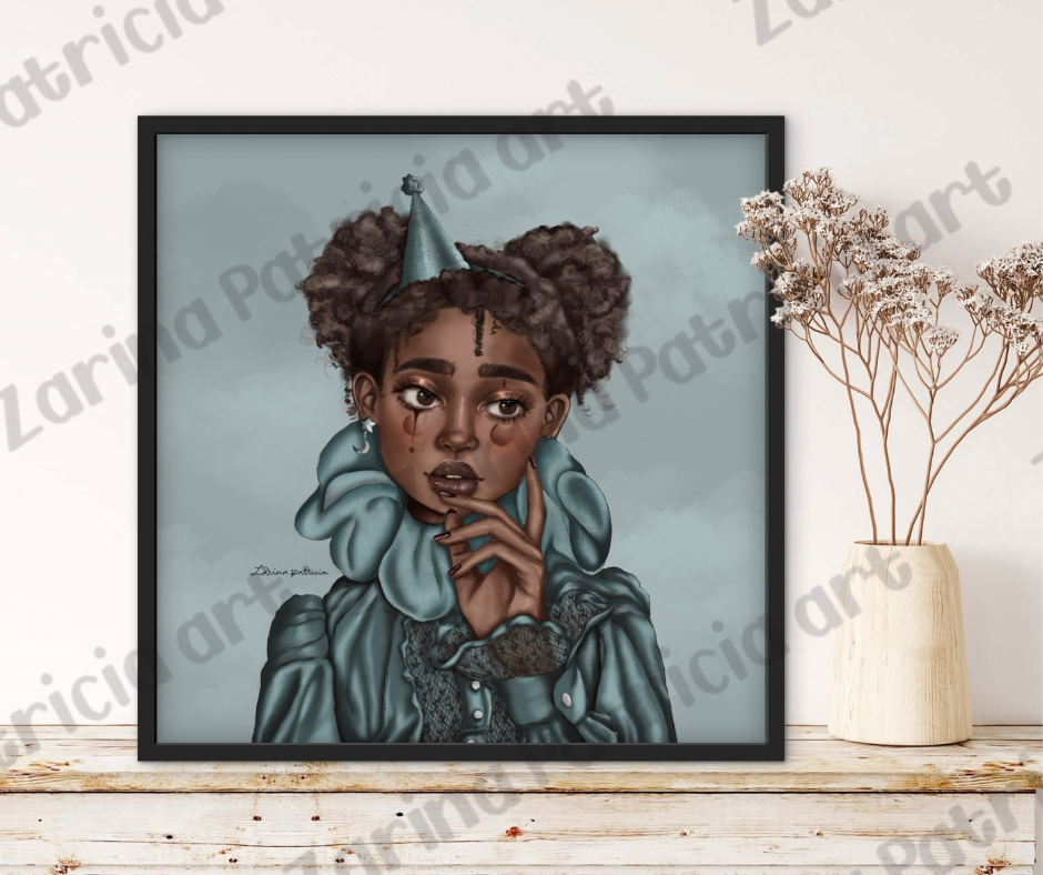 "Her Circus In The Clouds" Art Print