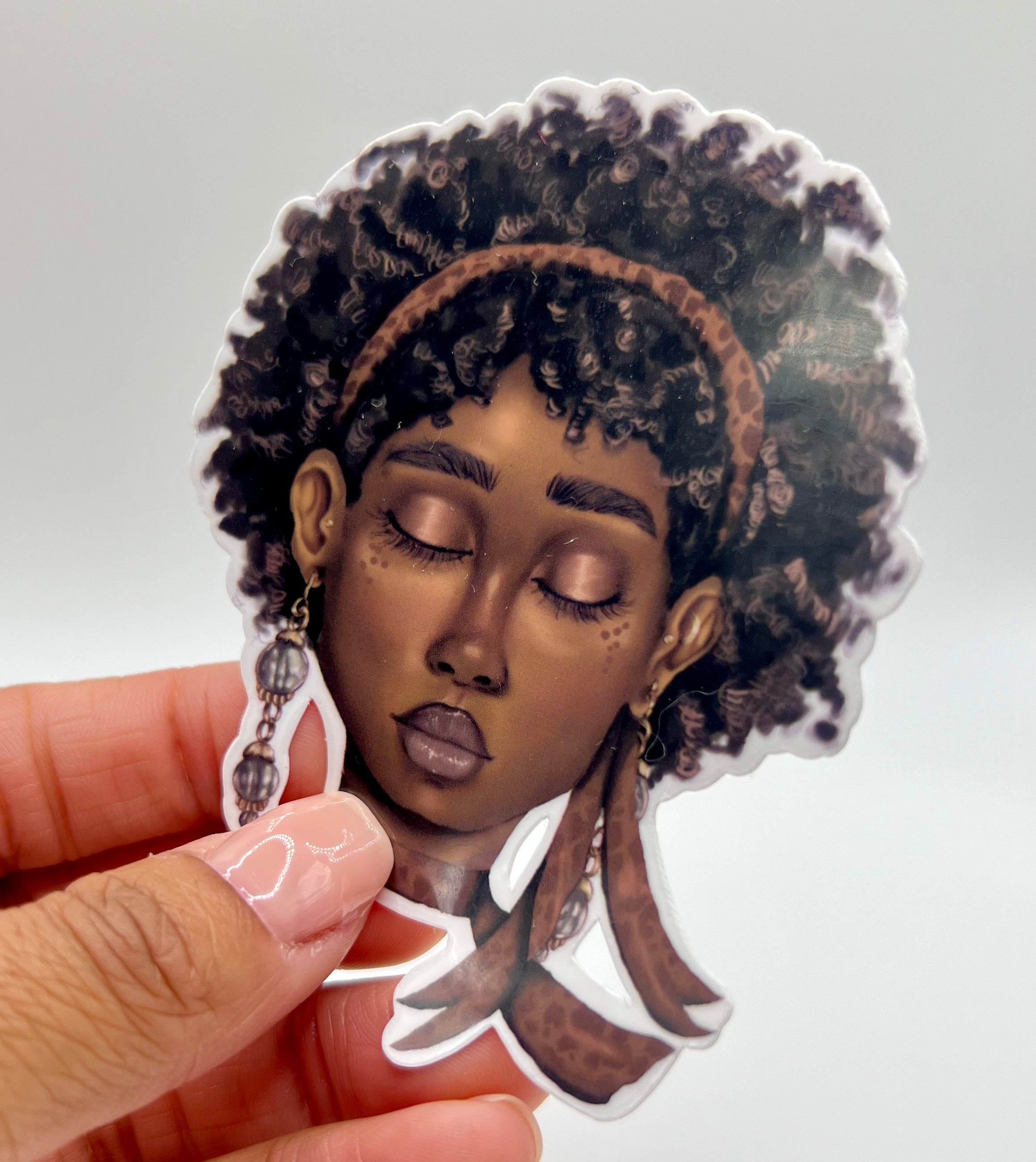 80's Girl Vinyl  Die Cut  Sticker