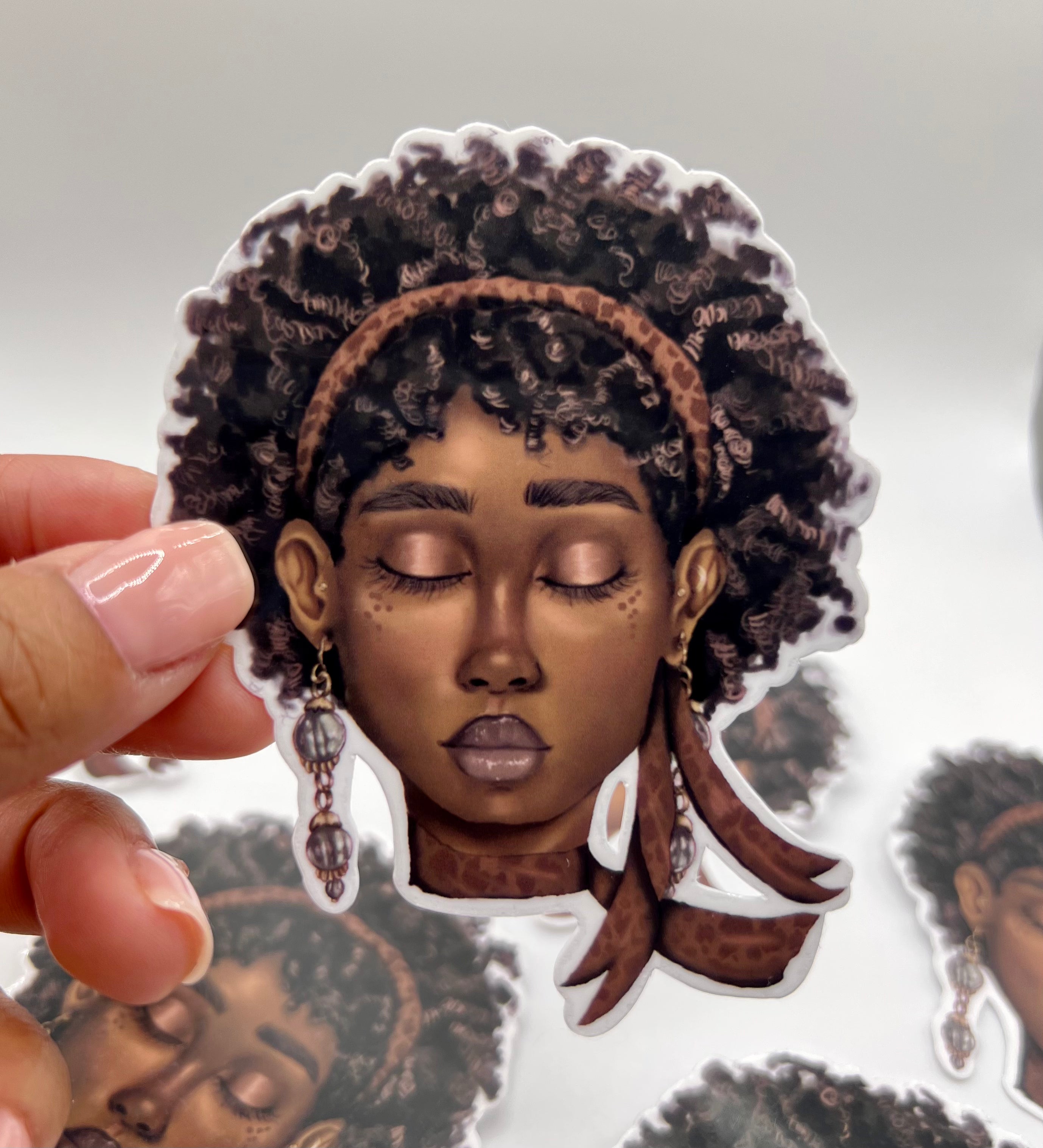 80's Girl Vinyl  Die Cut  Sticker