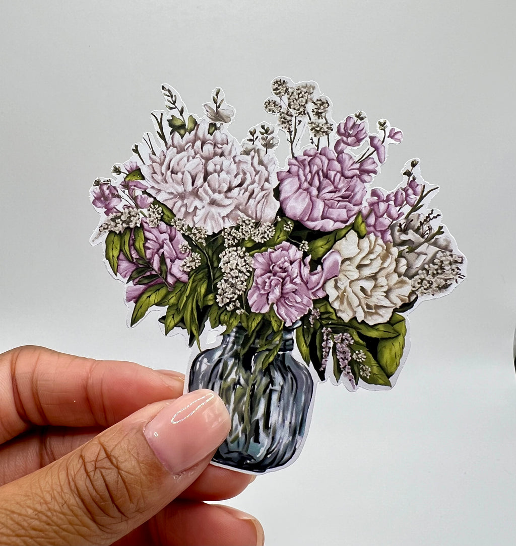 "Floral Moment" Matte Vinyl Sticker