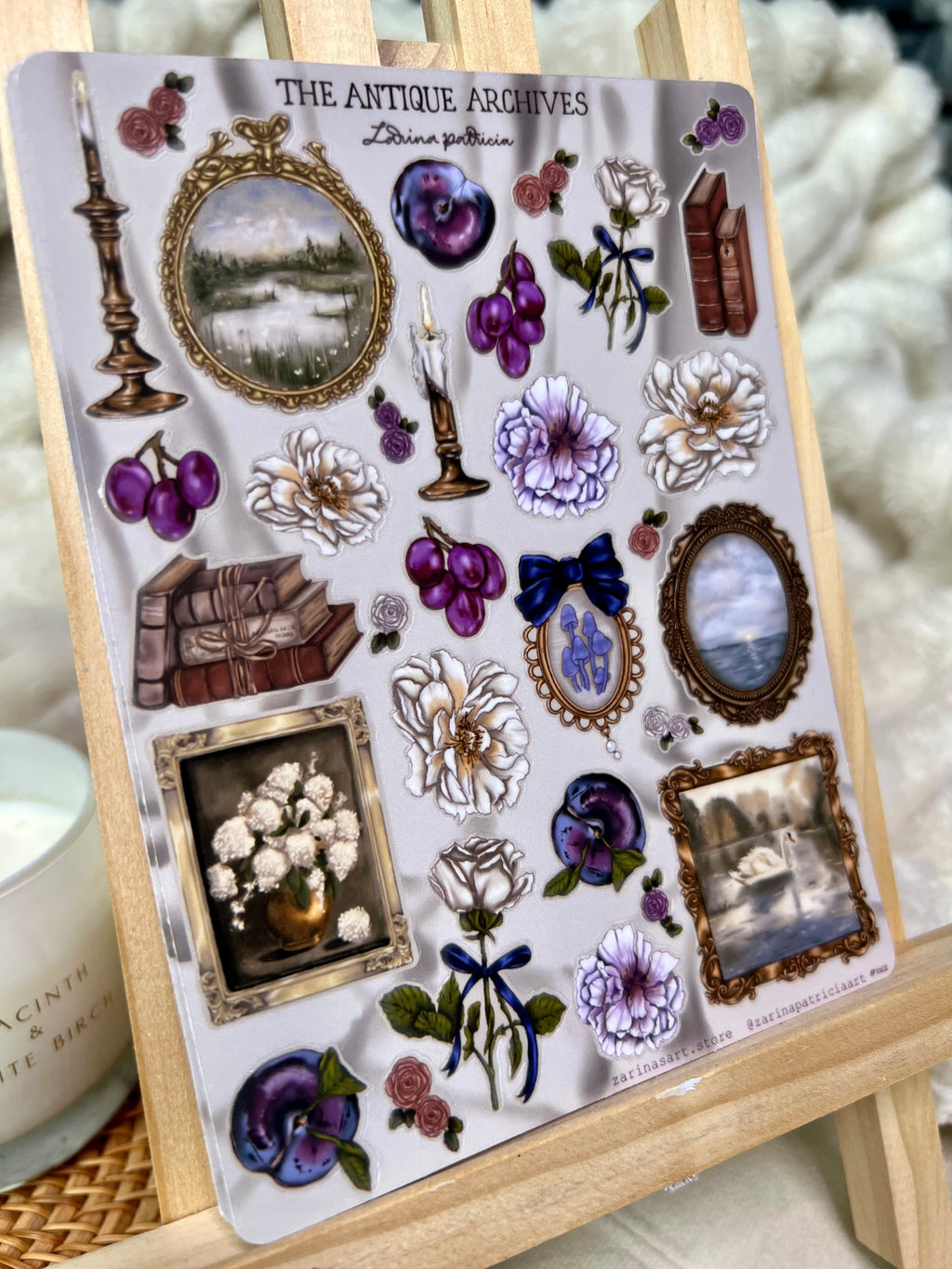 "the Antique Archives" Glossy Vinyl Sticker Sheet