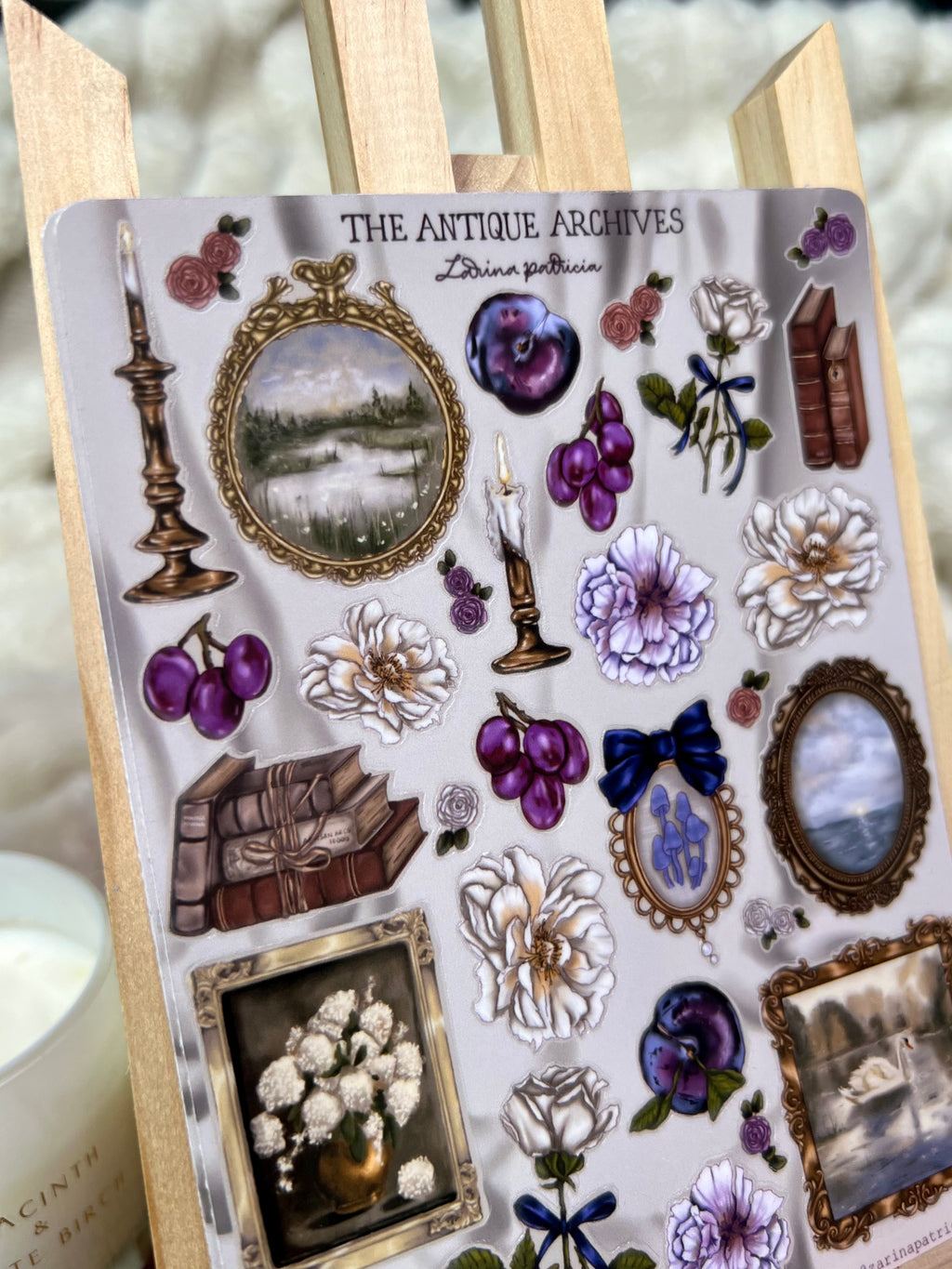 "the Antique Archives" Glossy Vinyl Sticker Sheet