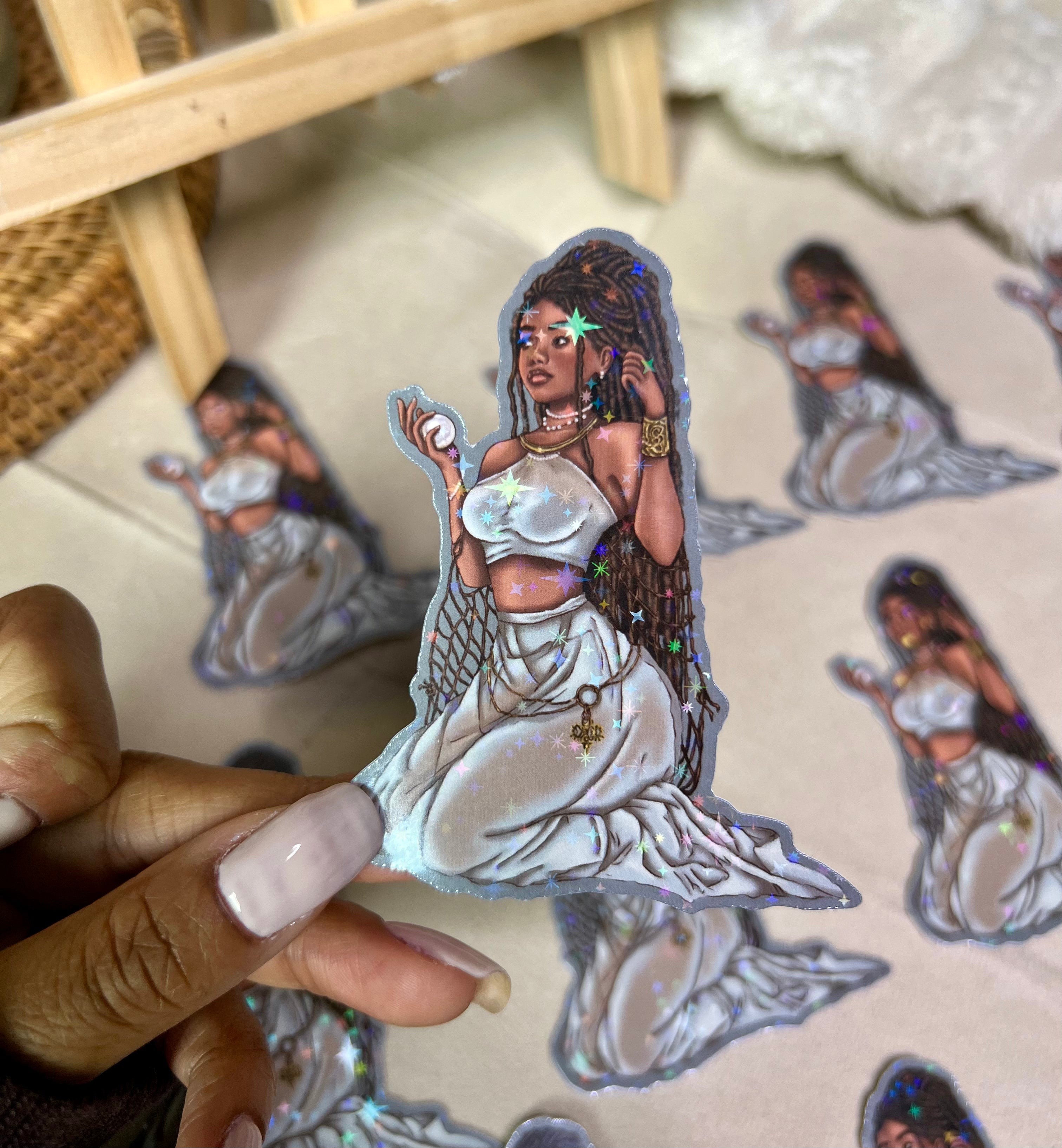 "Pearl Dreams" Holographic Vinyl Die Cut Sticker