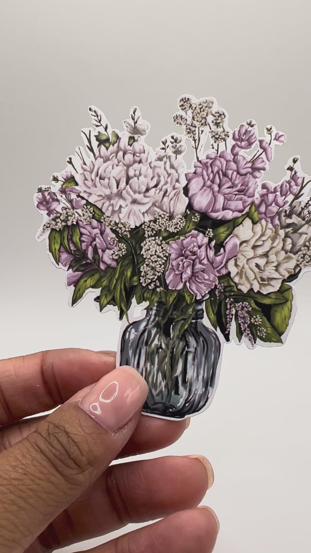 "Floral Moment" Matte Vinyl Sticker